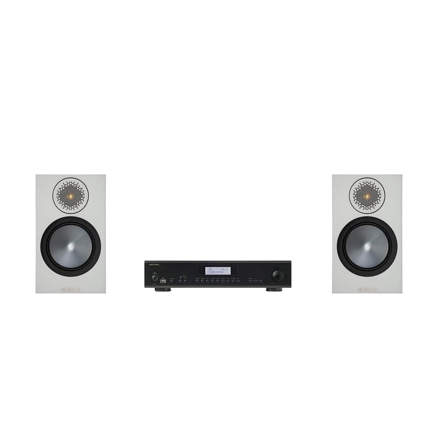 Monitor Audio Bronze 50 Speakers and Rotel Amplifier Package