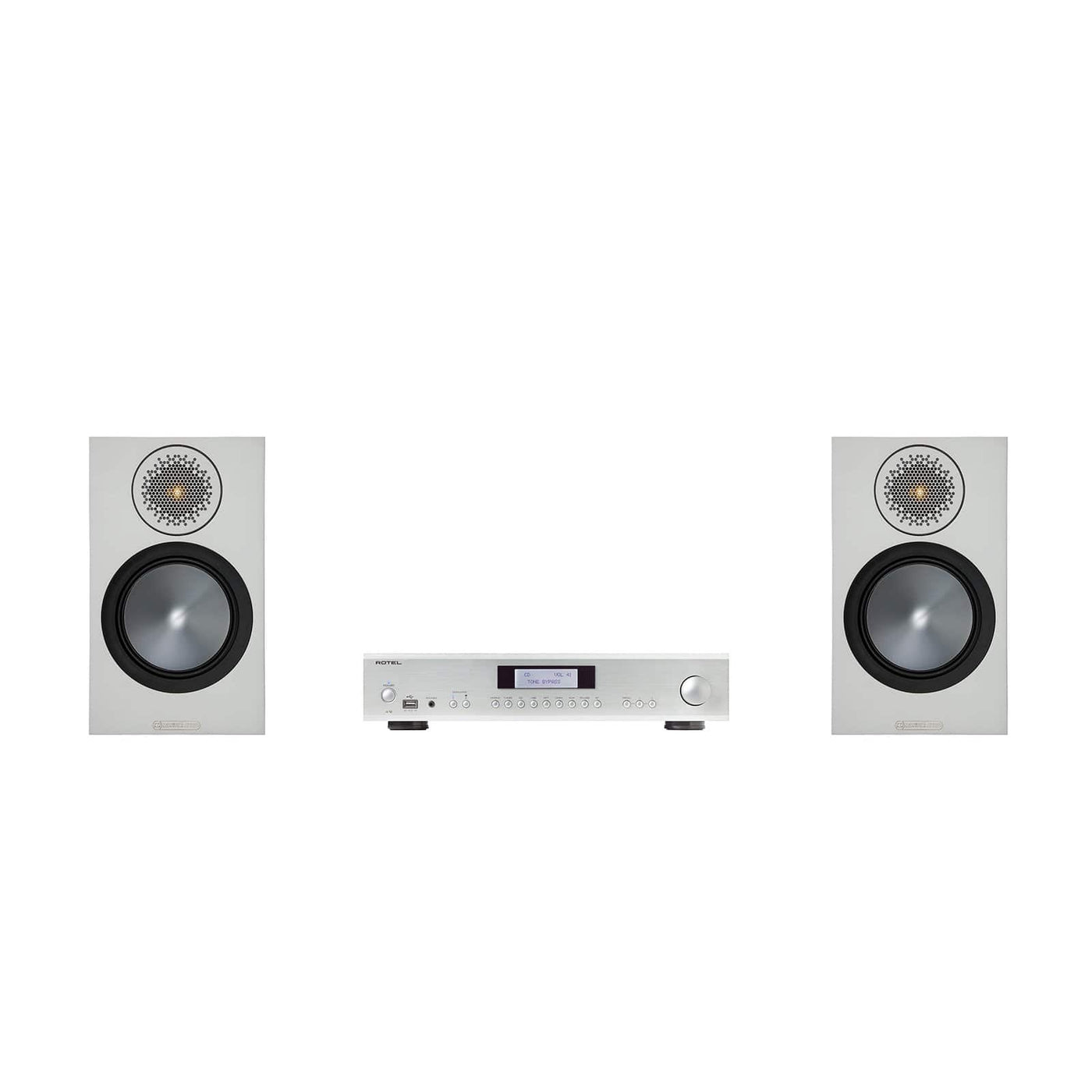 Monitor Audio Bronze 50 Speakers and Rotel Amplifier Package