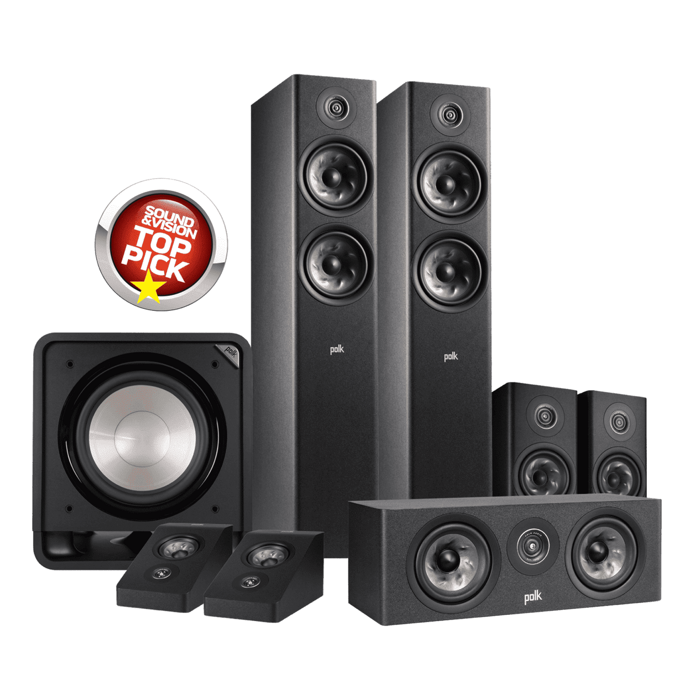 Polk audio atmos sales speakers