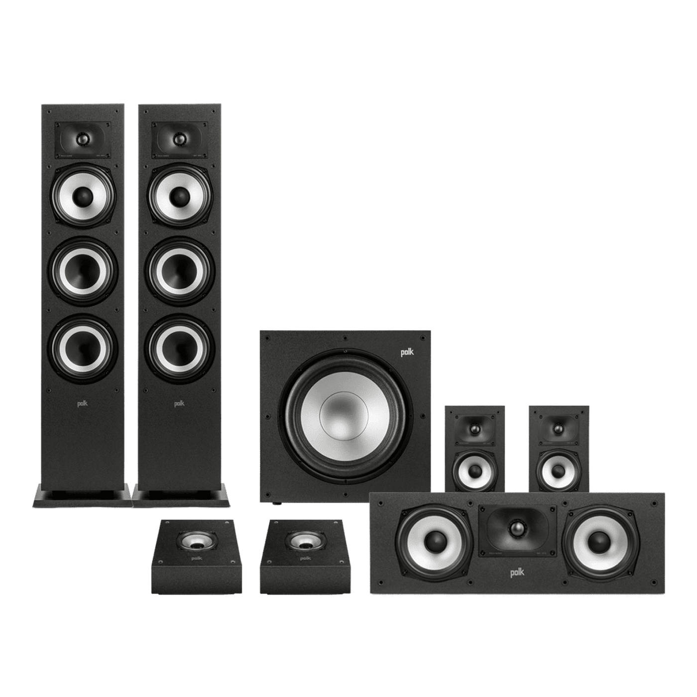 Polk Polk Audio Monitor Dolby Atmos 5.1.2 Starter Speaker Package Speaker Packages