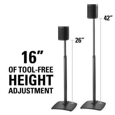 SANUS Adjustable Stands for Sonos ONE, PLAY:1 PLAY:3 - WSSA1