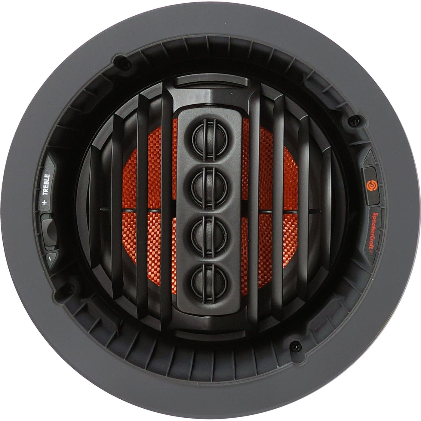 Speaker Craft AIM7 TWO Series 2 7″ 2-way In-Ceiling Speaker w/ Glass Fiber Woofer, Silk Dome ARC Tweeter Array