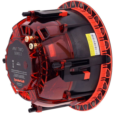 Speaker Craft AIM7 TWO Series 2 7″ 2-way In-Ceiling Speaker w/ Glass Fiber Woofer, Silk Dome ARC Tweeter Array