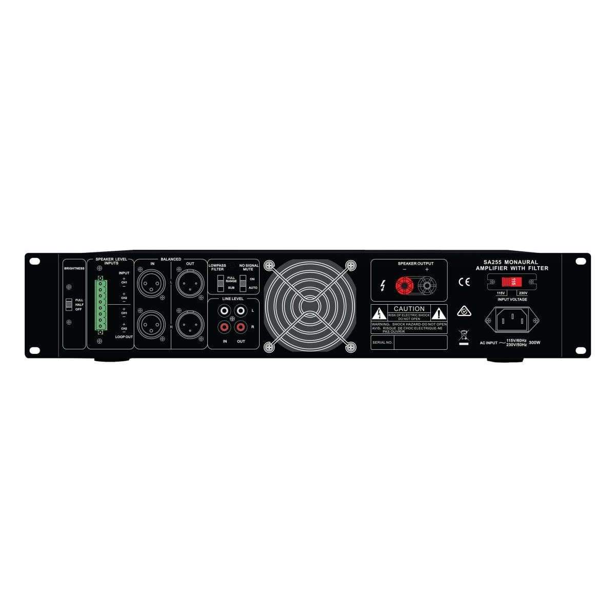 Stealth Acoustics Stealth Acoustics SA255 Monural Subwoofer Amplifier Invisible Speakers